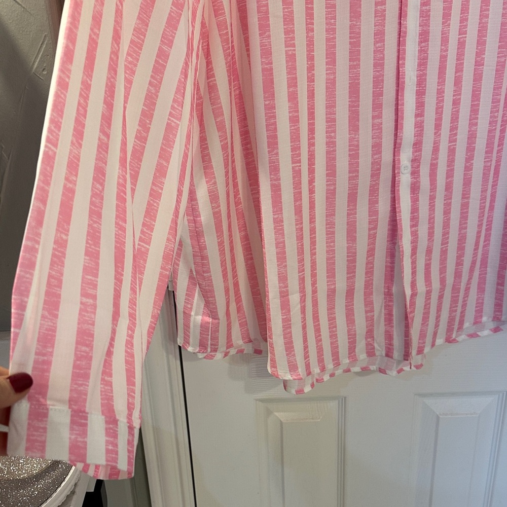 Pink Striped Men's Shirt 3XL NWT - Picture 4 of 7